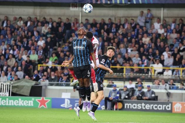 FOOTBALL : Club Brugge vs Monaco - UEFA Ligue des Champions - 18 09 2025 JoÃ«l ORDONEZ (Club Brugge) lors du match Club Brugge vs Monaco, UEFA Ligue des Champions phase de Ligue J1, Jan Breydelstation Bruges, le 18 septembre 2025 - photo Laurent Sanson PsnewZ  Copyright: xLaurentxSANSONx xPsnewZx