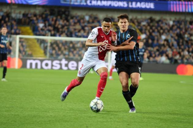 FOOTBALL : Club Brugge vs Monaco - UEFA Ligue des Champions - 18 09 2025 VANDERSON (AS Monaco) lors du match Club Brugge vs Monaco, UEFA Ligue des Champions phase de Ligue J1, Jan Breydelstation Bruges, le 18 septembre 2025 - photo Laurent Sanson PsnewZ  Copyright: xLaurentxSANSONx xPsnewZx