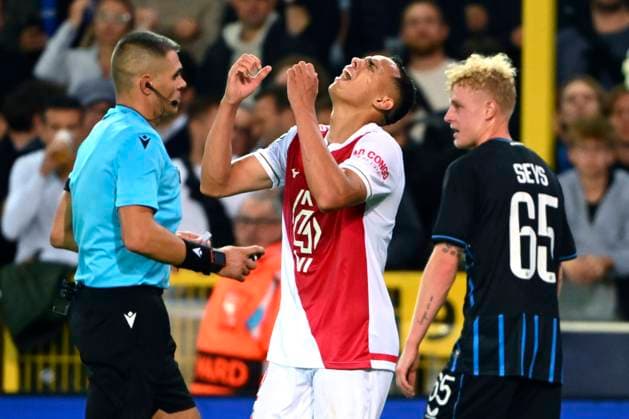 Club Brugge v Monaco - UEFA Champions League BRUGGE, BELGIUM - SEPTEMBER 18 : Vanderson defender of AS Monaco FC looks dejected during the UEFA Champions League 2025 26 League Phase MD1 match between Club Brugge and Monaco on September 18, 2025 in Brugge, Belgium, 18 09 2025 Brugge Belgium  Copyright: xVincentxKalutx
