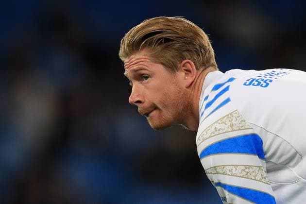 18th September 2025; Etihad Stadium, Manchester, England; UEFA Champions League Football, Manchester City versus Napoli; Kevin de Bruyne of SSC Napoli during the pre match warm up  DavidxBlunsden