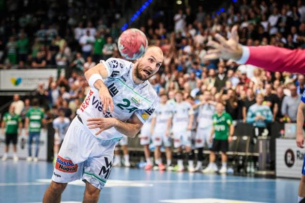 Marcel Schiller Frisch Auf Goeppingen, 24 Seven meters to score GER, TVB 1898 Stuttgart Frisch Auf Goeppingen, DAIKIN HBL, Handball, Bundesliga, Matchday 5, Season 2025 2026, 18 09 2025 GER, TVB 1898 Stuttgart Frisch Auf Goeppingen, DAIKIN HBL, Handball, Bundesliga, Matchday 5, Season 2025 2026, 18 09 2025 Stuttgart Copyright: xSandyxDinkelackerx EP_SDR