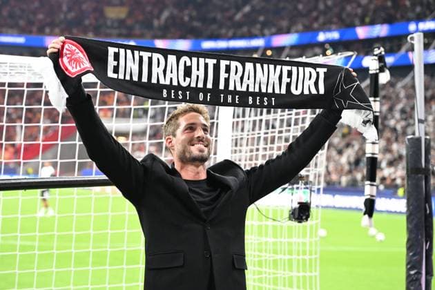 Soccer Champions League Matchday 1 Eintracht Frankfurt Galatasaray Istanbul on 18 09 2025 at Deutsche Bank Park in Frankfurt Kevin Trapp xJKx