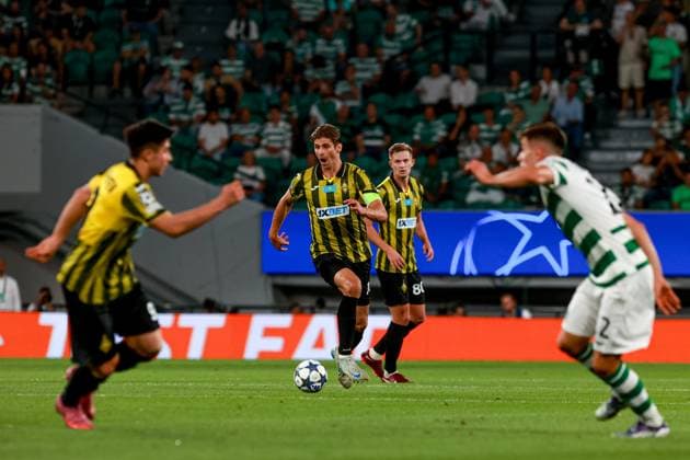 aleksandr Martynovich of Kairat in action during the UEFA Champions League 2025 26 League Phase MD1 match between Sporting CP and Kairat Almaty at Estadio Jose de Alvalade on September 16, 2025 UEFA Champions League League Phase MD1 - Sporting CP and Kairat Almaty (Valter Gouveia SPP) Copyright: xValterxGouveia SPPx spp-en-VaGo-VG_L7980