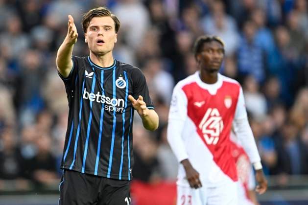Club Brugge v Monaco - UEFA Champions League BRUGGE, BELGIUM - SEPTEMBER 18 : Meijer Bjorn defender of Club Brugge pictured during the UEFA Champions League 2025 26 League Phase MD1 match between Club Brugge and Monaco on September 18, 2025 in Brugge, Belgium, 18 09 2025 Brugge Belgium  Copyright: xNicoxVereeckenx