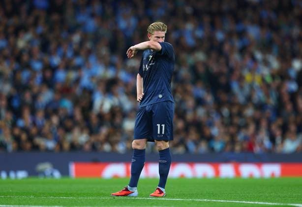 Kevin De Bruyne of Napoli looks dejected Manchester City v Napoli, UEFA Champions League, Group Stage, Football, Etihad Stadium, Manchester, UK - 18 Sep 2025Manchester Etihad Stadium United Kingdom EDITORIAL USE ONLY No use with unauthorised audio, video, data, fixture lists, club league logos or live services. Online in-match use limited to 120 images, no video emulation. No use in betting, games or single club league player publications. Copyright: xMattxWest Shutterstockx 15486943ae