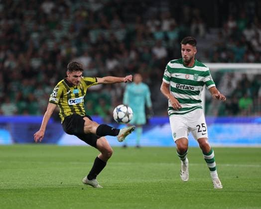 Jorginho ( Kairat Almaty ) during the match between Sporting CP and Kairat Almaty , valid for Champions League at Estadio de Alvalade on 18 September 2025. Lisboa Portugal Copyright: xIMAGOx xPRIMExSPORTSxIMAGESx xFILIPExOLIVEIRAx