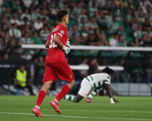 Sherhan Kalmurza ( Kairat Almaty ) during the match between Sporting CP and Kairat Almaty , valid for Champions League at Estadio de Alvalade on 18 September 2025. Lisboa Portugal Copyright: xIMAGOx xPRIMExSPORTSxIMAGESx xFILIPExOLIVEIRAx