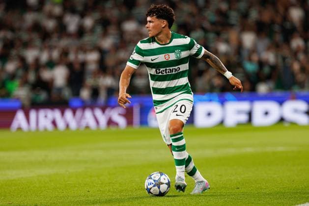 Maximiliano Araujo seen during Champions League 25 26 league phase game between Sporting CP and FC Kairat Almaty (Maciej Rogowski Ball Raw Images) Lisbon Estadio Jose Alvalade Portugal Copyright: xMaciejxRogowskix maciejrogowski_sporting_kairat_2526-98