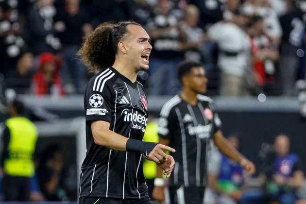 Arthur Theate Eintracht Frankfurt, 03 , Germany, Football, UEFA Champions League, 1 Matchday, 2025 2026, Eintracht Frankfurt vs Galatasaray SK, 18 09 2025, Deutsche Bank Park, Frankfurt am Main, Germany Frankfurt am Main Deutsche Bank Park Hessen Germany Copyright: xGrantxHubbsx