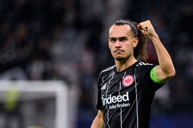 FRANKFURT, GERMANY - 18 SEPTEMBER, 2025: Arthur Theate - The match UEFA Champions League Eintracht Frankfurt v Galatasaray A.S. at Deutsche Bank Park.  Copyright: xVitaliixKliuievx