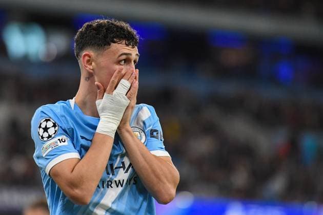 Manchester City v Napoli UEFA Champions League Phil Foden of Manchester City during the UEFA Champions League match at the Etihad Stadium, Manchester UK Newspapers OUT Copyright: xKarlxVallantinex FIL-22248-0117