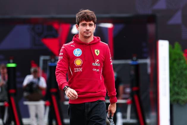 F1 - AZERBAIJAN GRAND PRIX 2025 LECLERC Charles (mco), Scuderia Ferrari SF-25, portrait during the 2025 Formula 1 Qatar Airways Azerbaijan Grand Prix, 17th round of the 2025 FIA Formula One World Championship, WM, Weltmeisterschaft from September 19 to 21, 2025 on the Baku City Circuit, in Baku, Azerbaijan - BakuAzerbaijan  Copyright: xEricxAlonsox