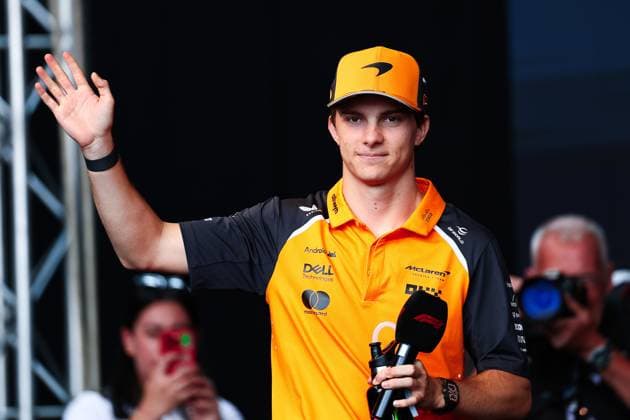 F1 - AZERBAIJAN GRAND PRIX 2025 PIASTRI Oscar (aus), McLaren F1 Team MCL39, portrait during the 2025 Formula 1 Qatar Airways Azerbaijan Grand Prix, 17th round of the 2025 FIA Formula One World Championship, WM, Weltmeisterschaft from September 19 to 21, 2025 on the Baku City Circuit, in Baku, Azerbaijan - BakuAzerbaijan  Copyright: xEricxAlonsox