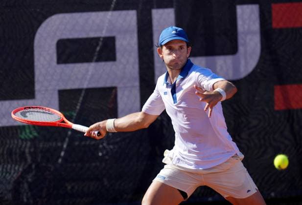 TENNIS - ATP, Tennis Herren Layjet Open BAD WALTERSDORF,AUSTRIA,19.SEP.25 - TENNIS - ATP Challenger Tour, Layjet Open. Image shows Francesco Passaro (ITA).  GEPAxpictures xMichaelxRiedler