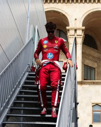 F1 - AZERBAIJAN GRAND PRIX 2025 LECLERC Charles (mco), Scuderia Ferrari SF-25, portrait during the 2025 Formula 1 Qatar Airways Azerbaijan Grand Prix, 17th round of the 2025 FIA Formula One World Championship, WM, Weltmeisterschaft from September 19 to 21, 2025 on the Baku City Circuit, in Baku, Azerbaijan - BakuAzerbaijan  Copyright: xEricxAlonsox