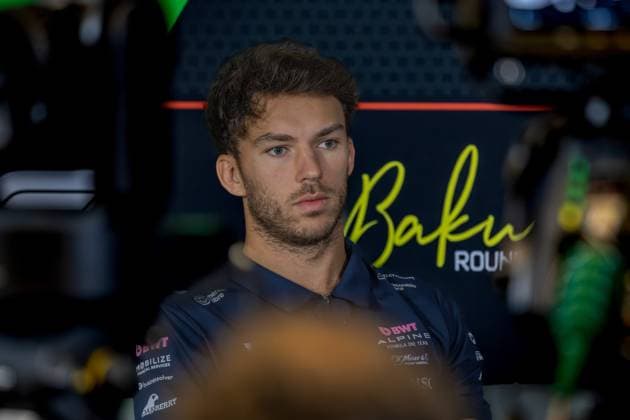 Formula 1 GP Baku Azerbaijan Thursday 18 09 2025 Pierre Gasly 10, BWT Alpine F1 Team at the press conference Formula 1 GP Baku Azerbaijan Thursday 18 09 2025 Copyright: xBEAUTIFULxSPORTS Erlhofx