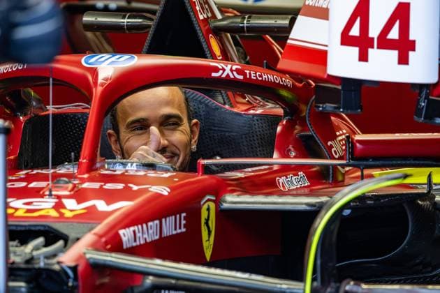 Formula 1 GP Baku Azerbaijan Thursday 18 09 2025 Lewis Hamilton 44, Scuderia Ferrari Formula 1 GP Baku Azerbaijan Thursday 18 09 2025 Copyright: xBEAUTIFULxSPORTS Erlhofx