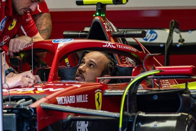 Formula 1 GP Baku Azerbaijan Thursday 18 09 2025 Lewis Hamilton 44, Scuderia Ferrari Formula 1 GP Baku Azerbaijan Thursday 18 09 2025 Copyright: xBEAUTIFULxSPORTS Erlhofx