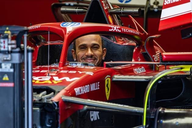 Formula 1 GP Baku Azerbaijan Thursday 18 09 2025 Lewis Hamilton 44, Scuderia Ferrari Formula 1 GP Baku Azerbaijan Thursday 18 09 2025 Copyright: xBEAUTIFULxSPORTS Erlhofx