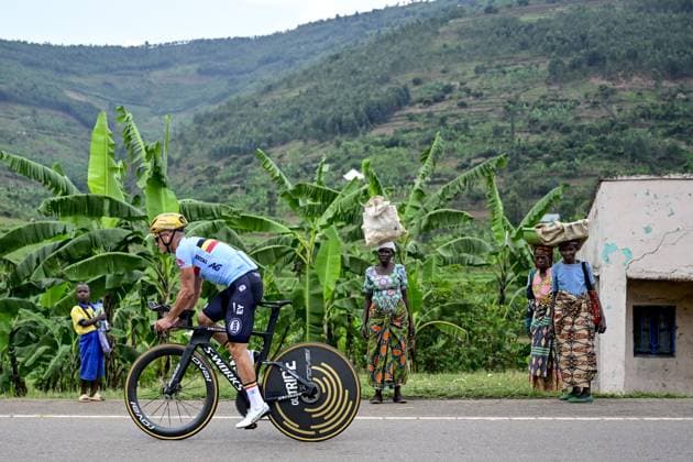 Belgian Remco Evenepoel pictured during a training sessionahead of the cycling road World Championship, WM, Weltmeisterschaft in Kigali, Rwanda, Friday 19 September 2025. The road world championships are taking place from 21 to 28 September. DIRKxWAEM  x134708347x
