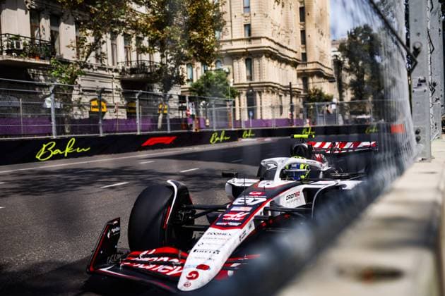 F1 - AZERBAIJAN GRAND PRIX 2025 87 BEARMAN Ollie Oliver (gbr), Haas F1 Team VF-25 Ferrari, action during the 2025 Formula 1 Qatar Airways Azerbaijan Grand Prix, 17th round of the 2025 FIA Formula One World Championship, WM, Weltmeisterschaft from September 19 to 21, 2025 on the Baku City Circuit, in Baku, Azerbaijan - BakuAzerbaijan  Copyright: xFLORENTxGOODENx