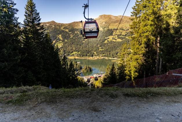 Whoop UCI Mountainbikeworldcup Downhill Lenzerheide Overview over the Heidseeat Whoop UCI Mountainbikeworldcup Downhill Lenzerheide, 19 09 2025,in Lenzerheide,SUI Photo Sebastian Sternemannat Whoop UCI Mountainbikeworldcup Downhill Lenzerheide, 19 09 2025,in Lenzerheide,SUI Photo Sebastian Sternemann
