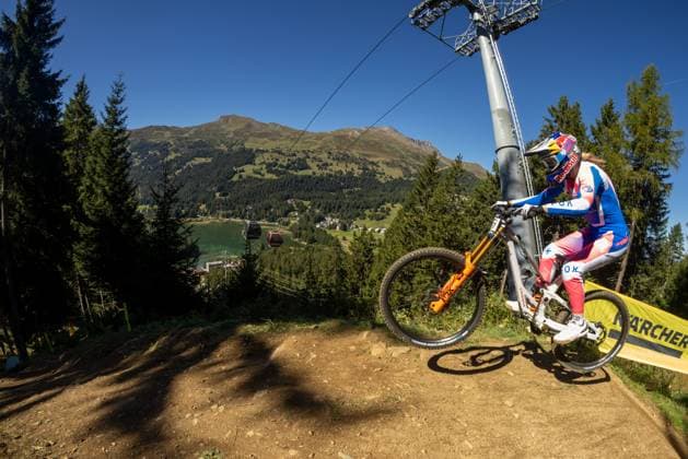 Whoop UCI Mountainbikeworldcup Downhill Lenzerheide SEAGRAVE Tahnee ORBEA FMD RACINGat Whoop UCI Mountainbikeworldcup Downhill Lenzerheide, 19 09 2025,in Lenzerheide,SUI Photo Sebastian Sternemannat Whoop UCI Mountainbikeworldcup Downhill Lenzerheide, 19 09 2025,in Lenzerheide,SUI Photo Sebastian Sternemann