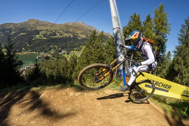 Whoop UCI Mountainbikeworldcup Downhill Lenzerheide HEMSTREET Gracey NORCO RACE DIVISIONat Whoop UCI Mountainbikeworldcup Downhill Lenzerheide, 19 09 2025,in Lenzerheide,SUI Foto Sebastian Sternemannat Whoop UCI Mountainbikeworldcup Downhill Lenzerheide, 19 09 2025,in Lenzerheide,SUI Foto Sebastian Sternemann