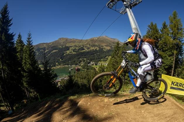 Whoop UCI Mountainbikeworldcup Downhill Lenzerheide HEMSTREET Gracey NORCO RACE DIVISIONat Whoop UCI Mountainbikeworldcup Downhill Lenzerheide, 19 09 2025,in Lenzerheide,SUI Foto Sebastian Sternemannat Whoop UCI Mountainbikeworldcup Downhill Lenzerheide, 19 09 2025,in Lenzerheide,SUI Foto Sebastian Sternemann