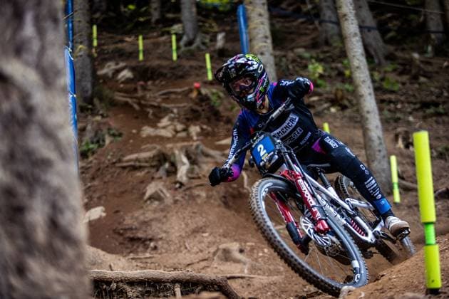 Whoop UCI Mountainbikeworldcup Downhill Lenzerheide VERGIER Loris COMMENCAL MUC OFF BY RIDING ADDICTIONat Whoop UCI Mountainbikeworldcup Downhill Lenzerheide, 19 09 2025,in Lenzerheide,SUI Foto Sebastian Sternemannat Whoop UCI Mountainbikeworldcup Downhill Lenzerheide, 19 09 2025,in Lenzerheide,SUI Foto Sebastian Sternemann