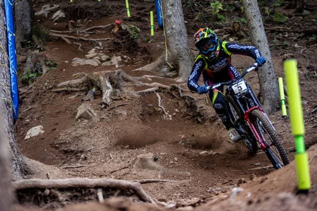 Whoop UCI Mountainbikeworldcup Downhill Lenzerheide BROSNAN Troy CANYON CLLCTV FACTORY TEAMat Whoop UCI Mountainbikeworldcup Downhill Lenzerheide, 19 09 2025,in Lenzerheide,SUI Foto Sebastian Sternemannat Whoop UCI Mountainbikeworldcup Downhill Lenzerheide, 19 09 2025,in Lenzerheide,SUI Foto Sebastian Sternemann