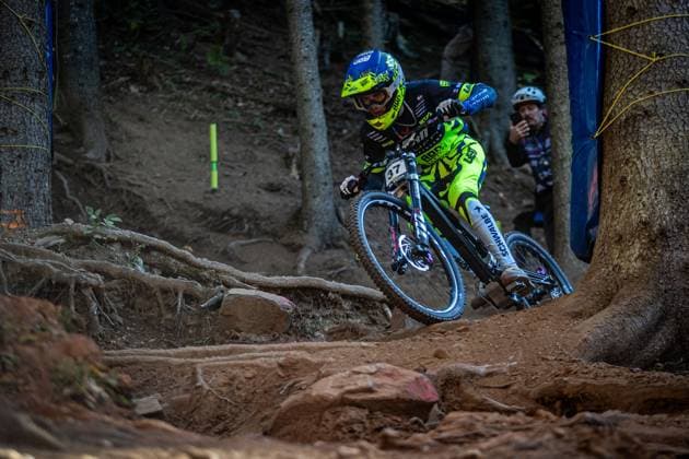 Whoop UCI Mountainbikeworldcup Downhill Lenzerheide NISBET Stan at Whoop UCI Mountainbikeworldcup Downhill Lenzerheide, 19 09 2025,in Lenzerheide,SUI Photo Sebastian Sternemannat Whoop UCI Mountainbikeworldcup Downhill Lenzerheide, 19 09 2025,in Lenzerheide,SUI Photo Sebastian Sternemann