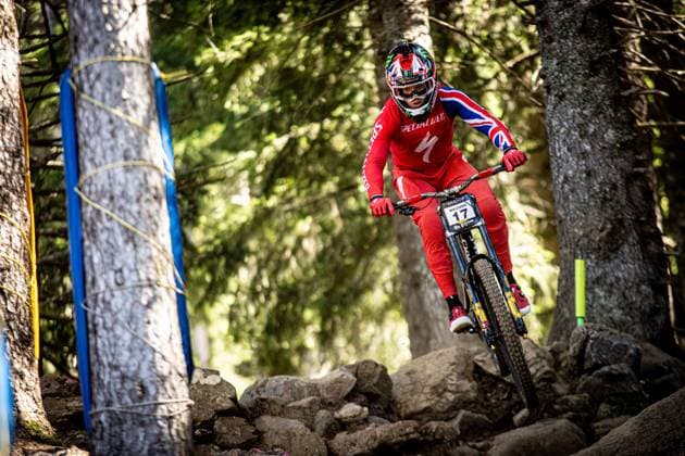 Whoop UCI Mountainbikeworldcup Downhill Lenzerheide WILLIAMS Jordan SPECIALIZED GRAVITYat Whoop UCI Mountainbikeworldcup Downhill Lenzerheide, 19 09 2025,in Lenzerheide,SUI Photo Sebastian Sternemannat Whoop UCI Mountainbikeworldcup Downhill Lenzerheide, 19 09 2025,in Lenzerheide,SUI Photo Sebastian Sternemann