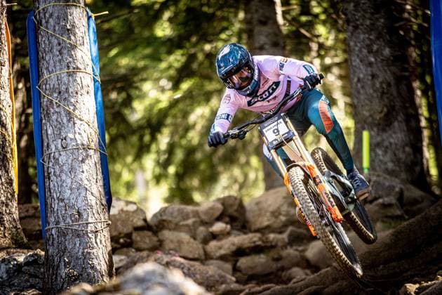 Whoop UCI Mountainbikeworldcup Downhill Lenzerheide COULANGES Benoit SCOTT DOWNHILL FACTORYat Whoop UCI Mountainbikeworldcup Downhill Lenzerheide, 19 09 2025,in Lenzerheide,SUI Photo Sebastian Sternemannat Whoop UCI Mountainbikeworldcup Downhill Lenzerheide, 19 09 2025,in Lenzerheide,SUI Photo Sebastian Sternemann