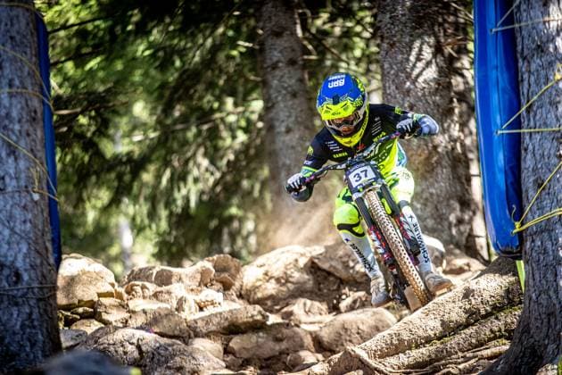 Whoop UCI Mountainbikeworldcup Downhill Lenzerheide NISBET Stan at Whoop UCI Mountainbikeworldcup Downhill Lenzerheide, 19 09 2025,in Lenzerheide,SUI Photo Sebastian Sternemannat Whoop UCI Mountainbikeworldcup Downhill Lenzerheide, 19 09 2025,in Lenzerheide,SUI Photo Sebastian Sternemann