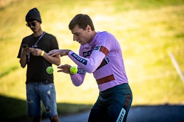 Whoop UCI Mountainbikeworldcup Downhill Lenzerheide COULANGES Benoit SCOTT DOWNHILL FACTORYat Whoop UCI Mountainbikeworldcup Downhill Lenzerheide, 19 09 2025,in Lenzerheide,SUI Photo Sebastian Sternemannat Whoop UCI Mountainbikeworldcup Downhill Lenzerheide, 19 09 2025,in Lenzerheide,SUI Photo Sebastian Sternemann
