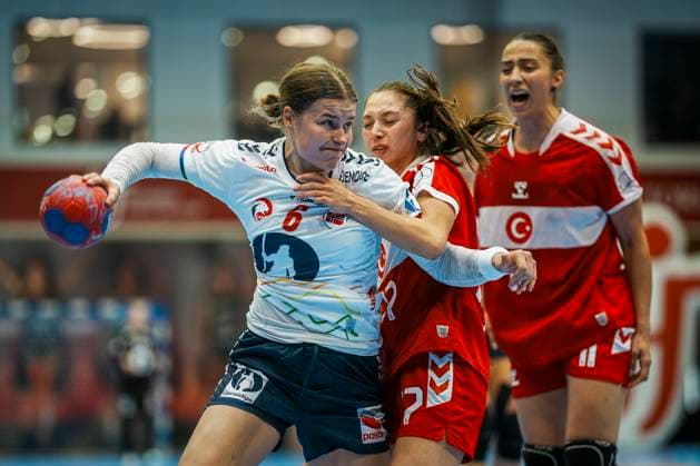 Women s World Cup warm up in handball Norway Turkey Cheb, Czech Republic 20250919 Norway s Maren Aardahl during the friendly match in women s handball between Norway and Turkey at Sports hall TJ Lokomotiva Photo Terje Pedersen NTB Cheb Czech Republic EDITORIAL USE ONLY RESTRICTED USE FOR BETTING COMPANIES  Copyright: xTerjexPedersenx xNTBx