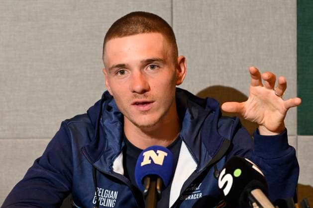 UCI 2025 Road World Championship, WM, Weltmeisterschaft Kigali 19 09 2025 - media activities KIGALI, RWANDA - SEPTEMBER 19 : Evenepoel Remco (BEL) of Soudal - Quick Step pictured during a press conference, PK, Pressekonferenz prior to the 92nd edition of the UCI Road World Championships on September 19, 2025 in Kigali, Rwanda, 19 09 2025 Kigali Rwanda  Copyright: xJanxDexMeuleneirx