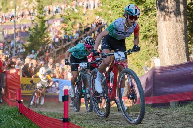 2025 WHOOP UCI Mountain Bike World Series XCC World Cup Women Elite, Lenzerheide, Switzerland Lenzerheide, Switzerland September 19, 2025 Jolanda Neff Cannondale Factory Racing during the Womens Elite Cross Country Short Track at the 2025 WHOOP UCI Mountain Bike World Series in Lenzerheide