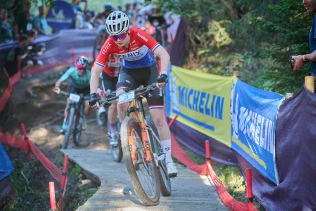 2025 WHOOP UCI Mountain Bike World Series XCC World Cup Women Elite, Lenzerheide, Switzerland Lenzerheide, Switzerland September 19, 2025 Puck Pieterse Alpecin Deceuninck during the Women Elite Cross Country Short Track at the WHOOP UCI Mountain Bike World Series 2025 in Lenzerheide