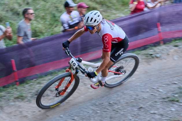 2025 WHOOP UCI Mountain Bike World Series XCC World Cup Women Elite, Lenzerheide, Switzerland Lenzerheide, Switzerland September 19, 2025 Jennifer Jackson during the womens elite cross country short track at the 2025 WHOOP UCI Mountain Bike World Series in Lenzerheide