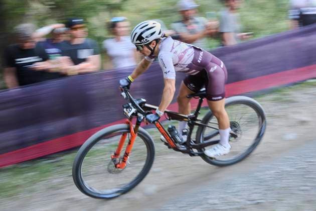 2025 WHOOP UCI Mountain Bike World Series XCC World Cup Women Elite, Lenzerheide, Switzerland Lenzerheide, Switzerland September 19, 2025 Chiara Teocchi during the Women Elite Cross Country Short Track at the WHOOP UCI Mountain Bike World Series 2025 in Lenzerheide
