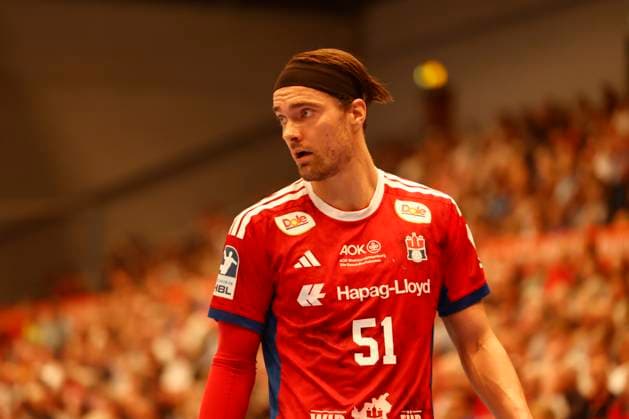 Handball 1 Handball Bundesliga, DAIKIN HBL 2025 2026 Handball Sport Verein Hamburg HSVH vs TBV Lemgo Lippe Casper U Mortensen Hamburg , Sporthalle Hamburg Hamburg This image is intended for editorial use Advertising use requires additional approval
