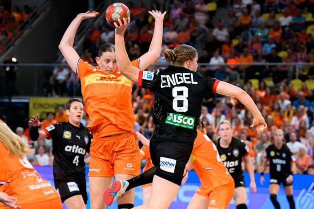Eindhoven Handball Women National Match Netherlands Germany Nina Engel Germany Eindhoven Netherlands