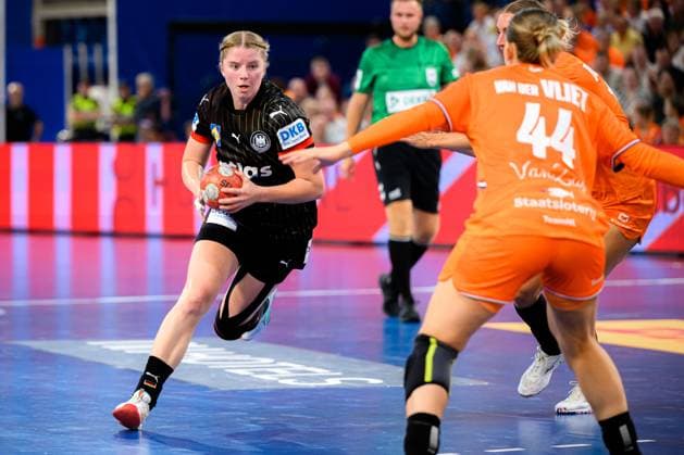 Eindhoven Handball Women National Match Netherlands Germany Nina Engel Germany Eindhoven Netherlands