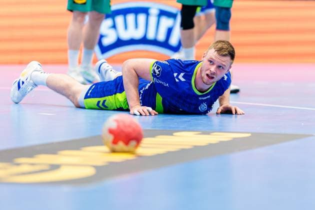 Kristjan Horzen VfL Gummersbach, 27 GER, GWD Minden vs VfL Gummersbach, Handball, 1 Bundesliga, Matchday 5, Season 2025 2026, 19 09 2025 GER, GWD Minden vs VfL Gummersbach, Handball, 1 Bundesliga, Matchday 5, Season 2025 2026, 19 09 2025 Luebbecke Copyright: xEibner-Pressefoto JanxRollingerx EP_JSK