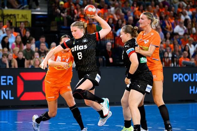 Eindhoven Handball Women National Match Netherlands Germany Nina Engel Germany Eindhoven Netherlands