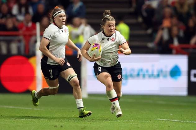 Justine Pelletier of Canada New Zealand v Canada, Women s Rugby World Cup, Semi Final, Rugby Union, Ashton Gate, Bristol, UK - 19 Sep 2025Bristol Ashton Gate United Kingdom EDITORIAL USE ONLY No use with unauthorised audio, video, data, fixture lists, club league logos or live services. Online in-match use limited to 120 images, no video emulation. No use in betting, games or single club league player publications. Copyright: xKieranxMcManus Shutterstockx 15486947al