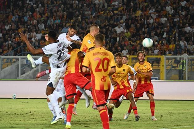 Alessandro Deiola (Cagliari Calcio) in action during US Lecce vs Cagliari Calcio, Italian soccer Serie A match in Lecce, Italy, September 19 2025  Copyright: xPasqualexGolia IPAxSportx xipa-agency.netx xx IPA_65261167 IPA_Agency_IPA65261167