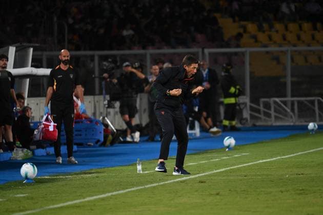 CALCIO - Serie A - US Lecce vs Cagliari Calcio Eusebio Di Francesco (head coach Us Lecce) during US Lecce vs Cagliari Calcio, Italian soccer Serie A match in Lecce, Italy, September 19 2025 Lecce Italy  Copyright: xIPAxSport ABACAx